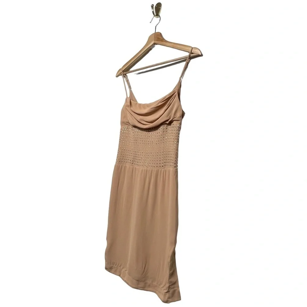 X BY NBD Ivy Embellished Mini Dress Nude XXS - Picture 6 of 11